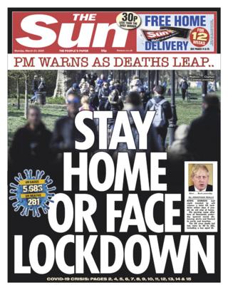 Newspaper headlines: 24 hours to avoid complete lockdown ...