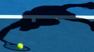 Tennis silhouette