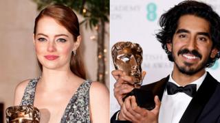 Emma Stone and Dev Patel