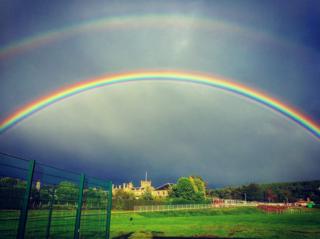 Double rainbow in Fochabers