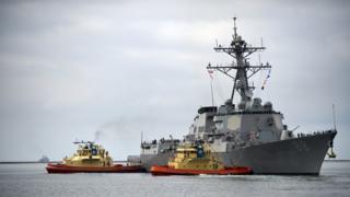 Khu trục hạm USS Prebble của Mỹ