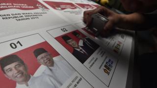 Jokowi, Maruf, Sandiaga, Prabowo, Pilpres, surat suara