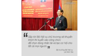 Bộ trưởng Bộ Nội vụ Việt Nam Lê Vĩnh Tân