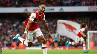 Arsenal striker Pierre-Emerick Aubameyang