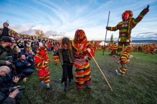 in_pictures Revellers in Podence, Portugal