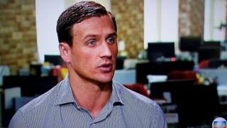 Ryan Lochte en una entrevista a Globo TV el 20 de agosto de 2016