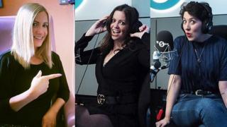 Rachel, Deborah y Lauren (de izquierda a derecha),