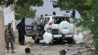 Ico gitero cibasiye imodoka zari ziherekeje umukenguzamateka, Abdul Ghafoor Haideri