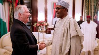 Aare Buhari ati Ọgbẹni Rex Tillerson