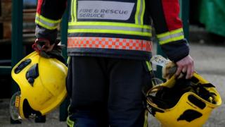 A firefighter at an incident