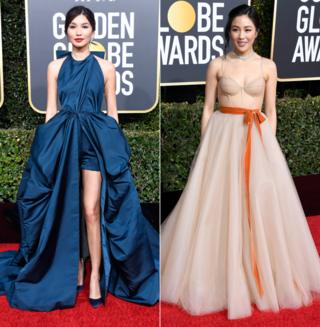 Gemma Chan (left) and Constance Wu