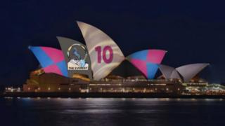 The revised advertisement for the Sydney Opera House horse race, displaying a logo for 