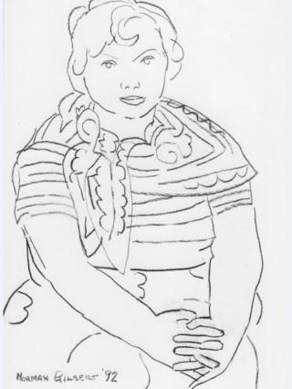 This sketch of Pat dates from 1992