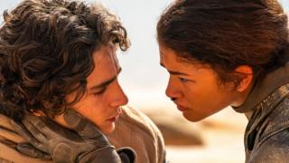 Timothee Chalamet and Zendaya in Dune 2