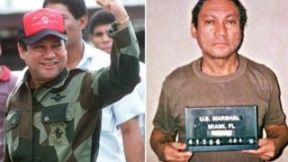 Noriega yari ku butegetsi mu kwezi kwa cumi 1989 munyuma mu kwezi kwa mbere 1990 yarafungiwe i Miami kubera ibiyovyabwenge