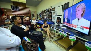 Trump na Clintone kwenye TV