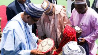 Shugaba Buhari a Damaturu