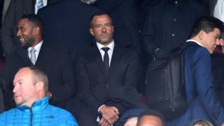 L'agent de football Jorge Mendes de GestiFute assiste au match de Premier League entre Crystal Palace et Wolverhampton à Selhurst Park le 6 octobre 2018 à Londres.