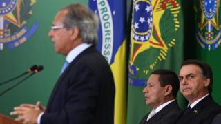Paulo Guedes, Mourão e Bolsonaro