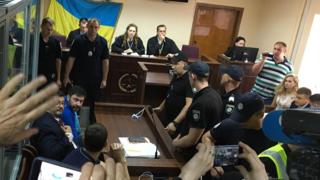 Вышинский во время суда