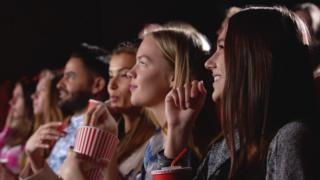 A cinema audience