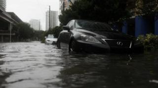 Flooding in Miami's Brickell neighbourhood, 10 September