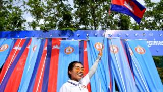 Người ủng hộ đảng CPP của Hun sen