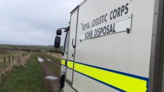 Bomb disposal unit at scene