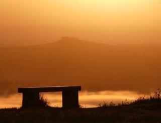 Sunrise over hills
