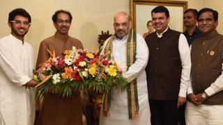 उद्धव से मिले अमित शाह