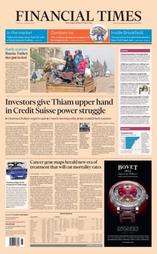 FT front page