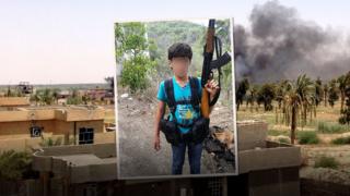 Boy with gun