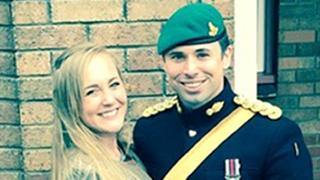 Ministry of Defence undated handout photo of Captain David Seath with his partner Gaby Schoenberger