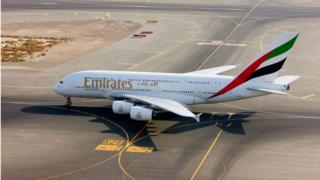 エミレーツ航空のエアバスA380型機