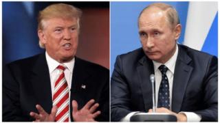 Donald Trump yashimagije prezida Vladimir Putin