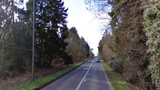 B1145 Gayton Road at Bawsey