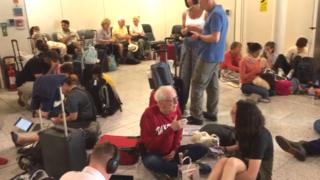 Passengers waiting