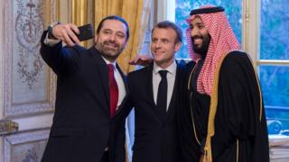 ماكرون توقف في السعودية ودعا الحريري لزيارة فرنسا