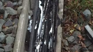 Train line fire