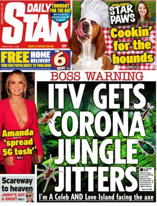 Daily Star front page 1 May