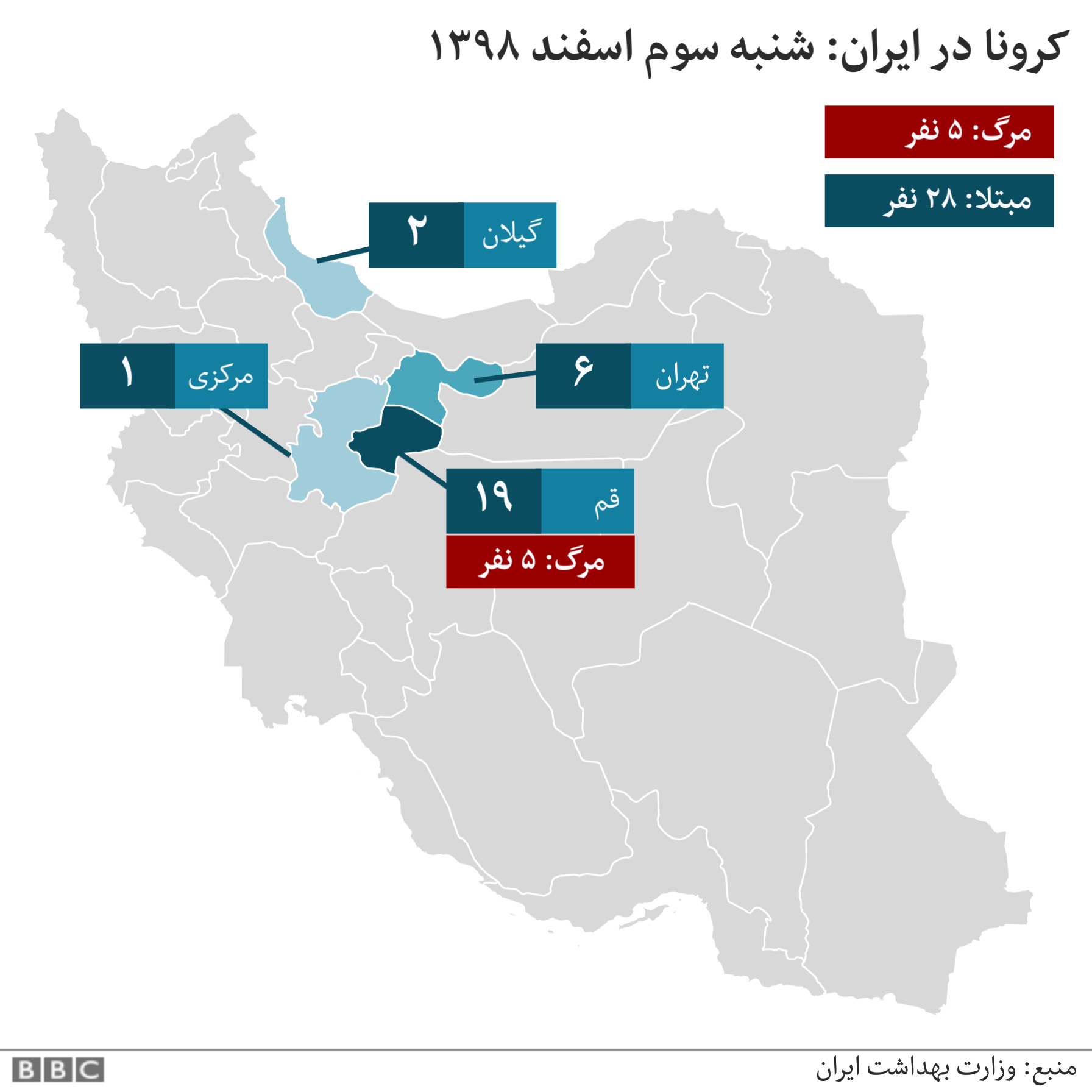 کرونا در ایران