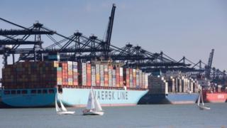 Ships at Felixstowe