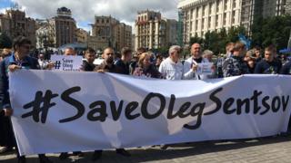 Акція по Сенцову в Києві