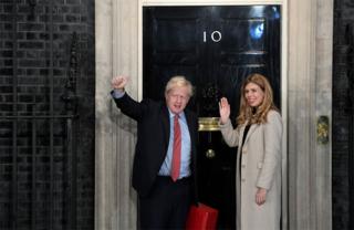 in_pictures Boris Johnson and Carrie Symonds arrive at 10 Downing Street