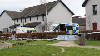 Police at scene