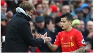 Phillipe Countinho na kocha Jurgen Klopp