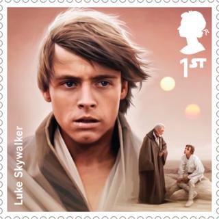 Stamp featuring Luke Skywalker