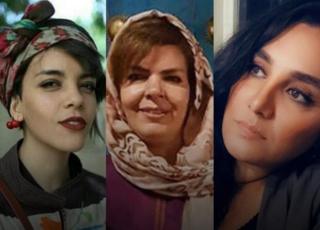 از راست مژگان کشاورز، منیره عربشاهی و یاسمن آریانی