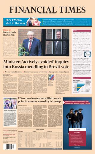Financial Times 22 July 2020