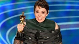 The British actress gave a heartfelt speech, saying: "It's genuinely quite stressful. This is hilarious. I got an Oscar!"